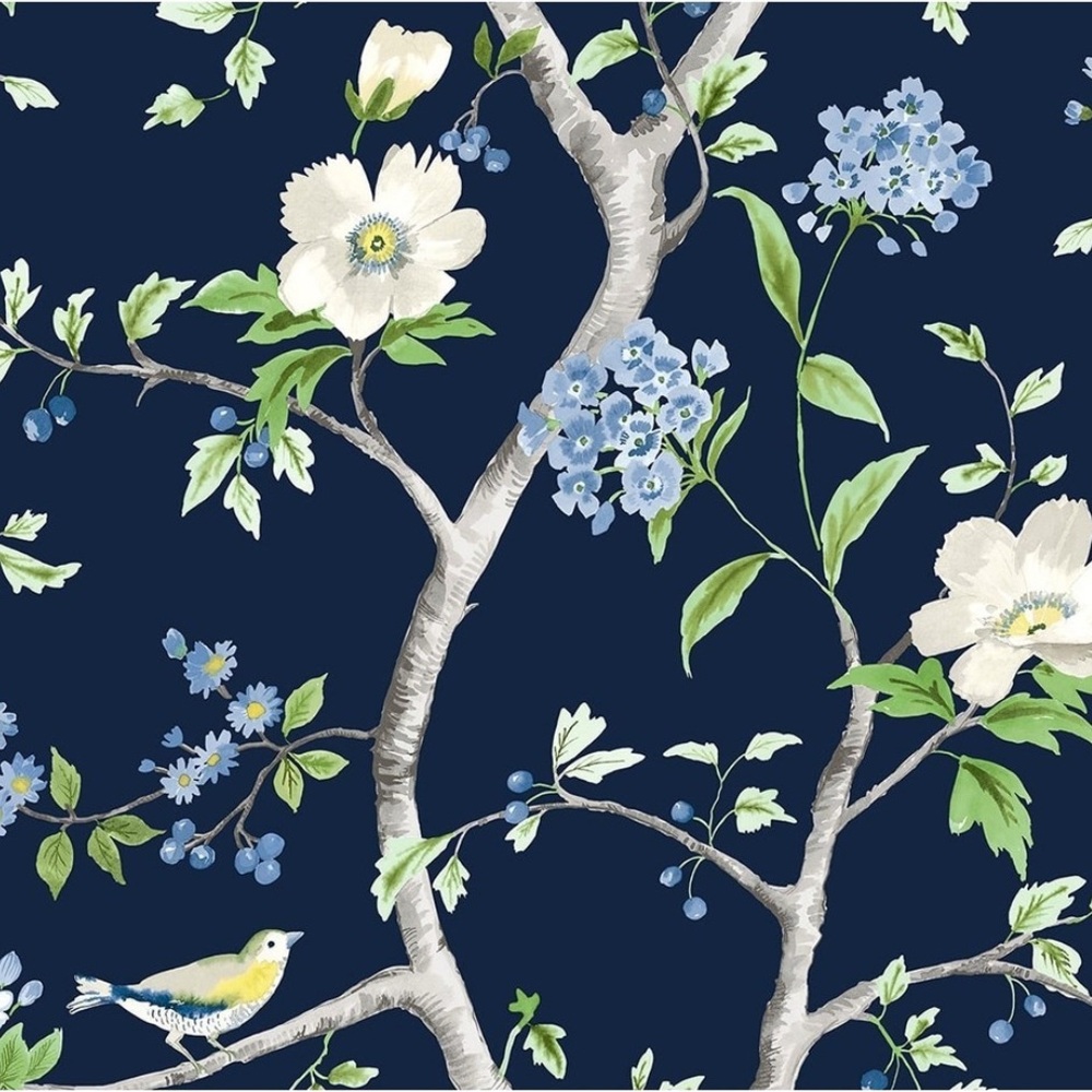 Luxe Haven Floral Trail Peel and Stick Wallpaper - 27 in. W x 18 ft. L